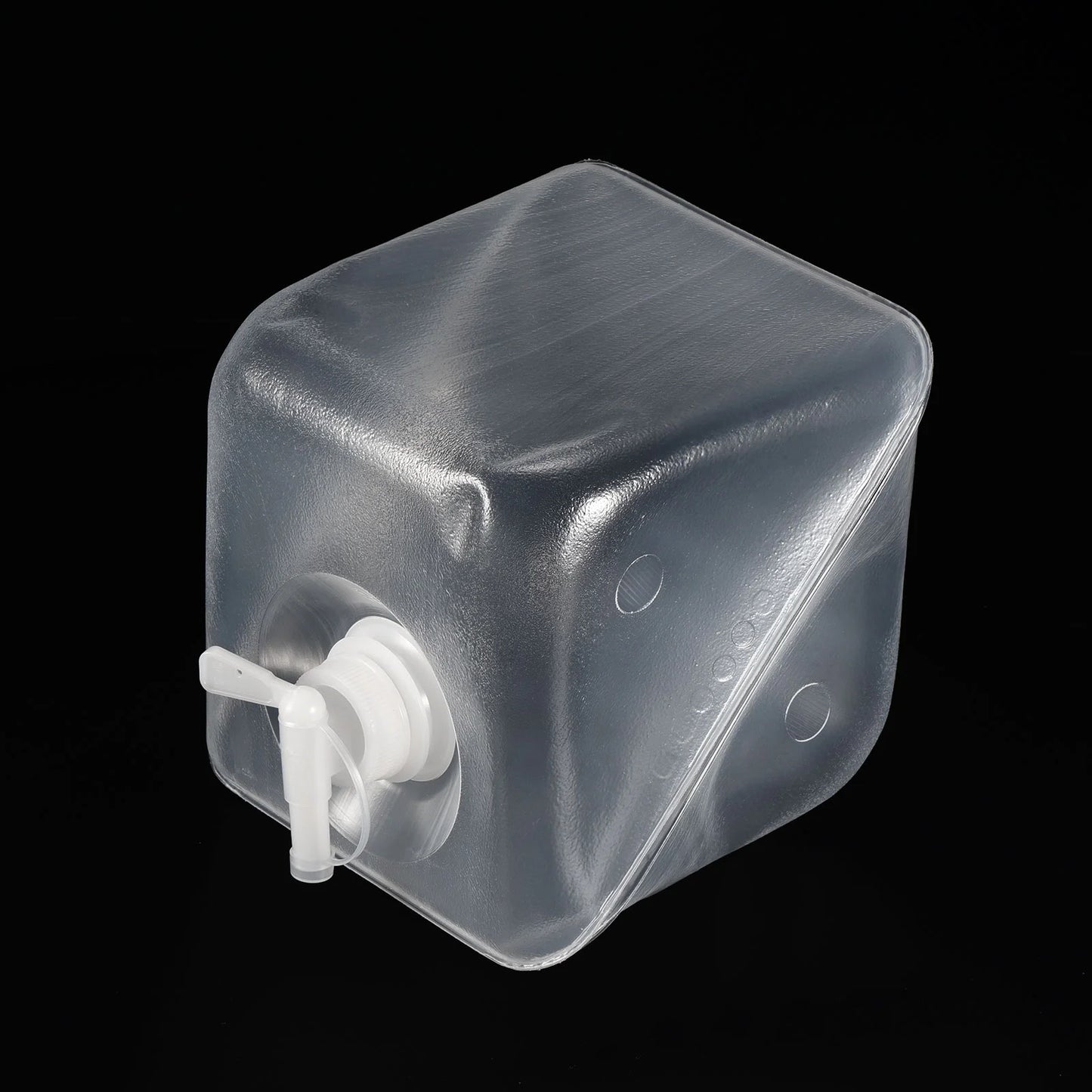Collapsible Water Container Cube Jug with Spigot and Sealing Cap 5L