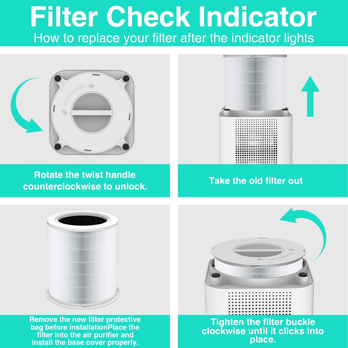 Replacement HEPA Air Purifier Filter for  Air Purifier