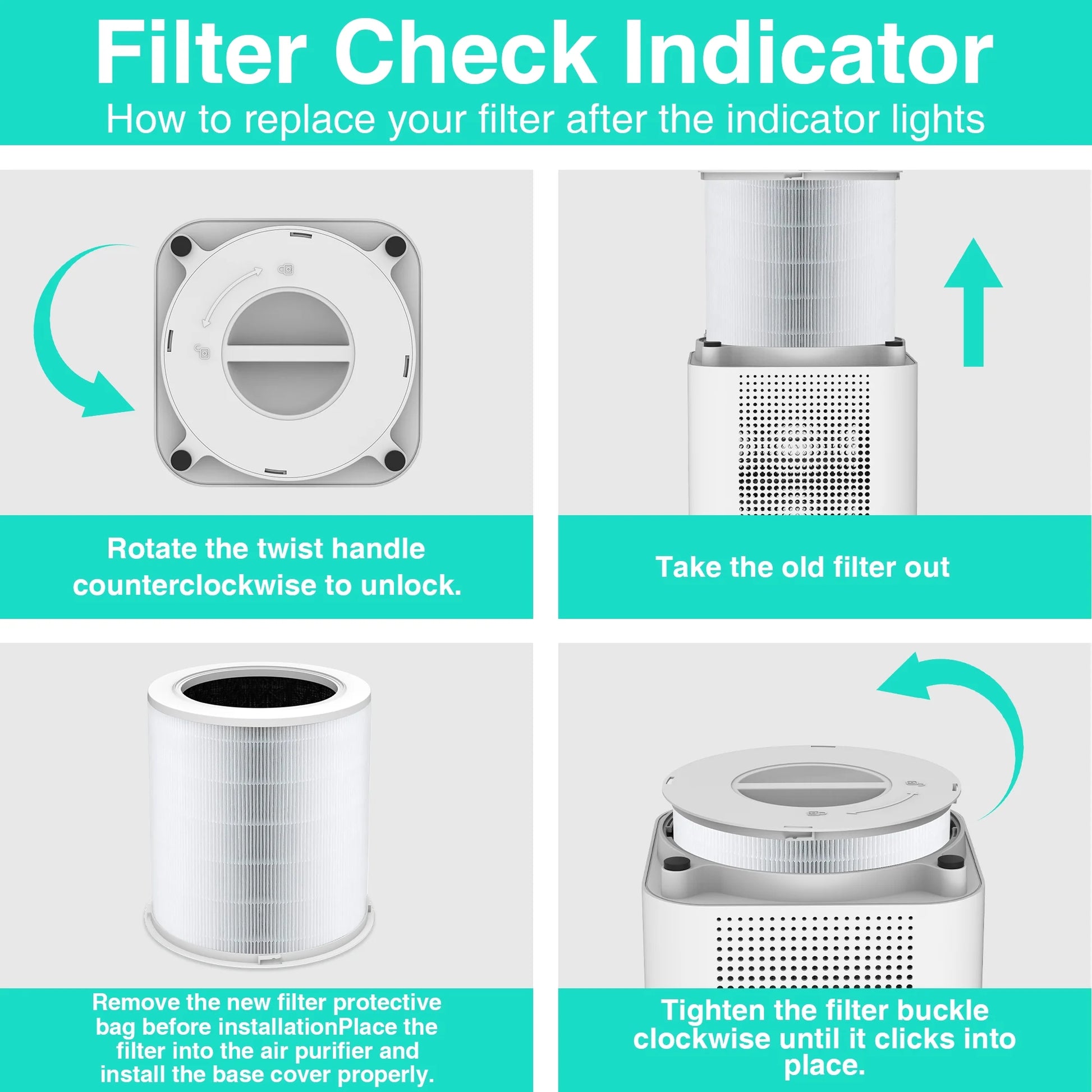 Replacement HEPA Air Purifier Filter for  Air Purifier