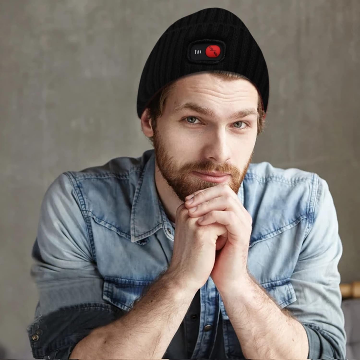 Heated Hats for Men Women, Rechargeable Heating Thermal Beanies, Electric Battery Warm Winter Heated Cap for Skiing Camping