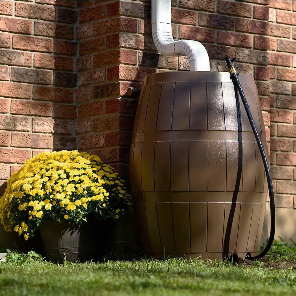 Rain Catcher 50 Gal. Brown RC 4000 Rain Barrel