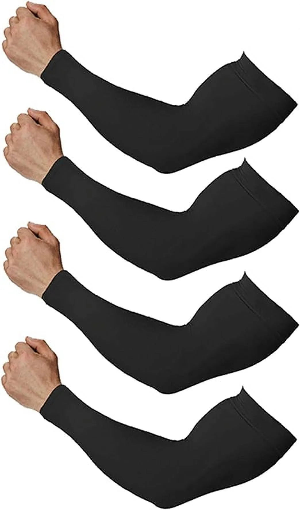 4-Pairs Arm Sleeves for Men and Women - Tattoo Cover up - Cooling Sports Sleeve for Basketball Golf Football