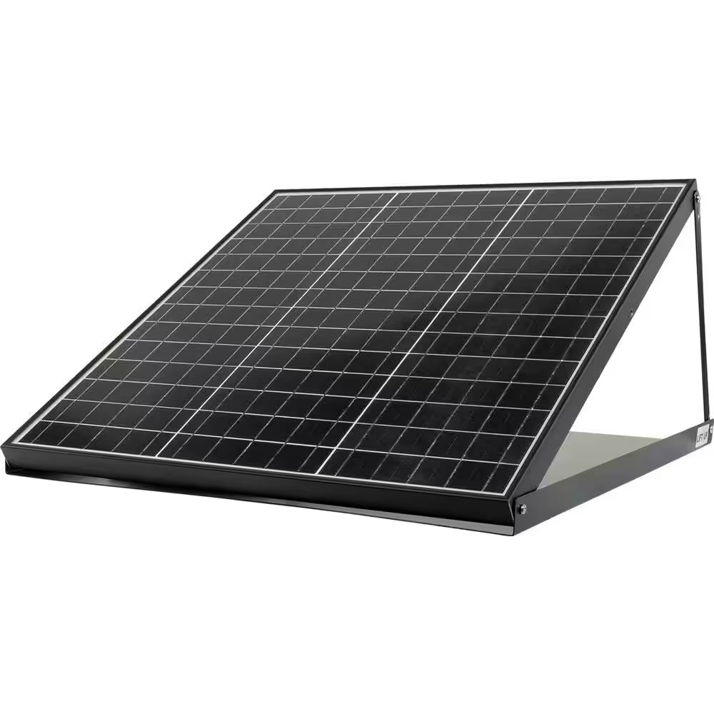 40-Watt Hybrid Solar/Electric Powered Gable Mount Attic Fan with Included Inverter