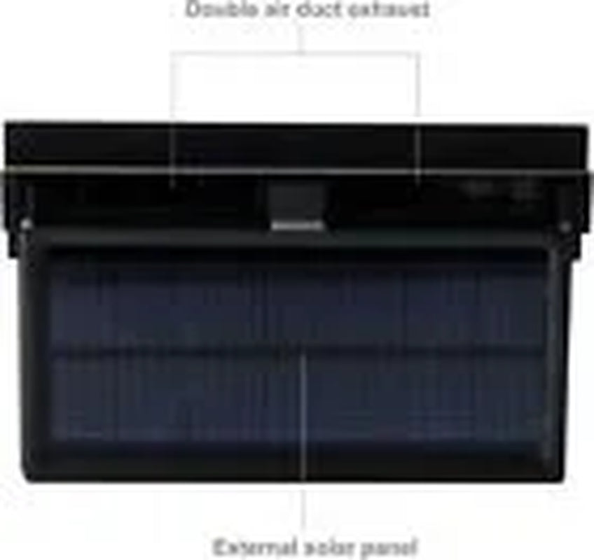Solar Powered Car Cooling Fan Cooler Auto Window Air Vent Exhaust Feel the Comfortable Temperature