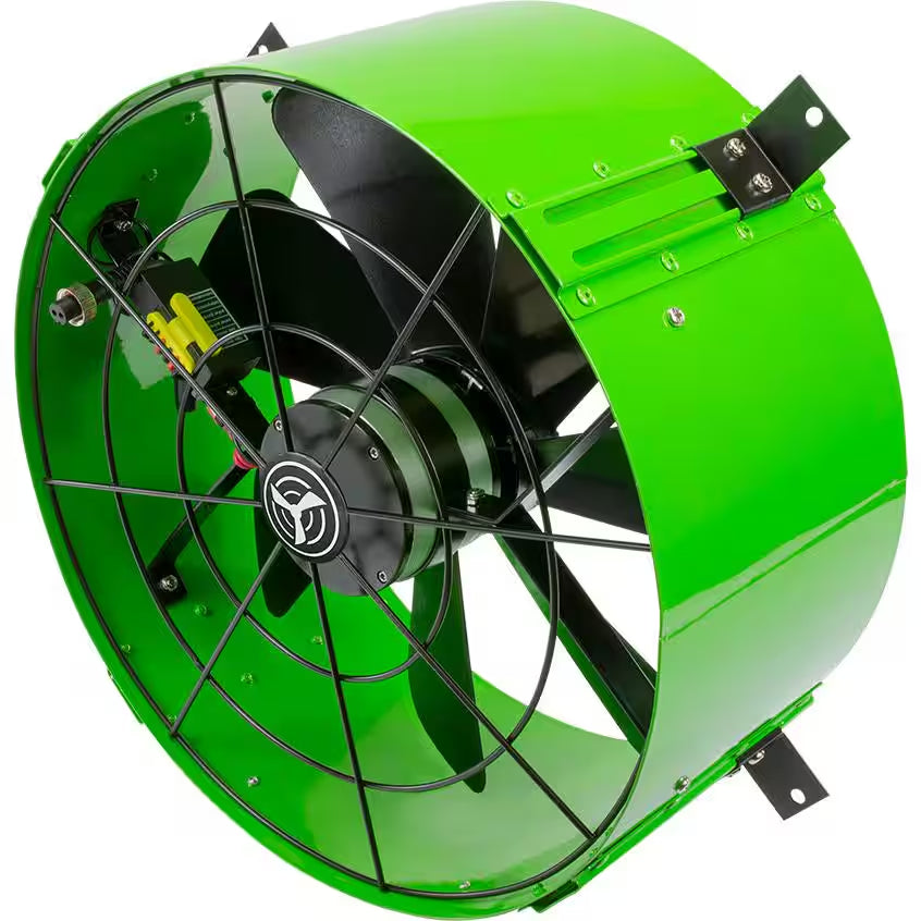40-Watt Hybrid Solar/Electric Powered Gable Mount Attic Fan with Included Inverter